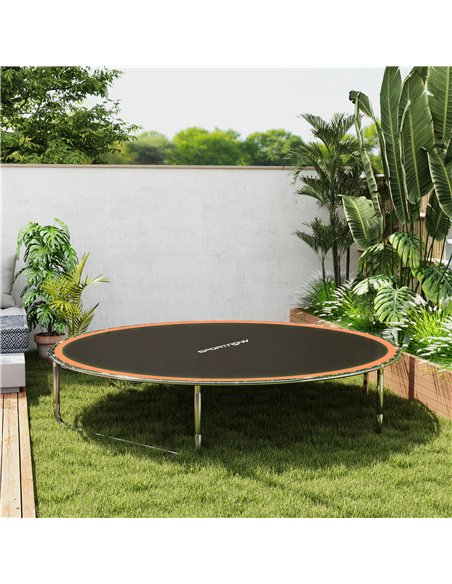 SPORTNOW Trampoline Replacement Mat with Spring Pull Tool, 42 V-Hooks, for 8ft Trampoline using 14cm Springs, Orange - pic 154958 | FastDaddyshop
