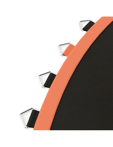 SPORTNOW Trampoline Replacement Mat with Spring Pull Tool, 54 V-Hooks, for 10ft Trampoline using 14cm Springs, Orange