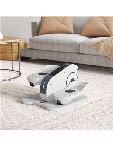 SPORTNOW Under Desk Elliptical Machine, Seated Pedal Exerciser, Mini Elliptical Trainer with LCD Monitor, Remote Control and 10 