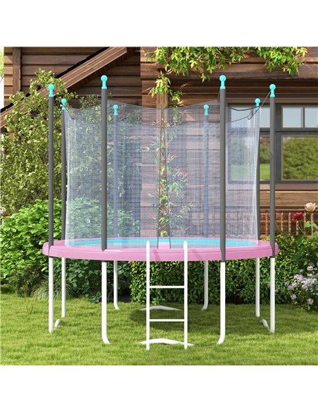SPORTNOW 12FT Trampoline Spring Cover, Plastic Trampoline Pad Replacement with Elastic Cord, Waterproof, UV Resistant and Tear-R - pic 154983 | FastDaddyshop