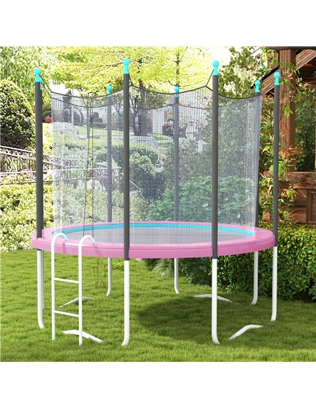 SPORTNOW 12FT Trampoline Spring Cover, Plastic Trampoline Pad Replacement with Elastic Cord, Waterproof, UV Resistant and Tear-R - pic 154984 | FastDaddyshop