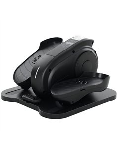 SPORTNOW Under Desk Elliptical Machine, Seated Pedal Exerciser, Mini Elliptical Trainer with LCD Monitor, Remote Control and 10 