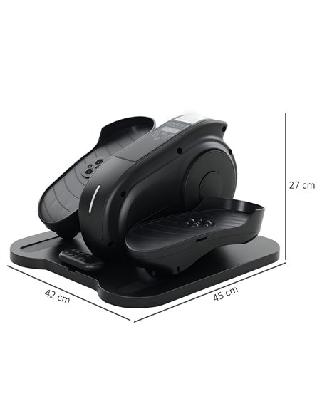 SPORTNOW Under Desk Elliptical Machine, Seated Pedal Exerciser, Mini Elliptical Trainer with LCD Monitor, Remote Control and 10  - pic 154988 | FastDaddyshop