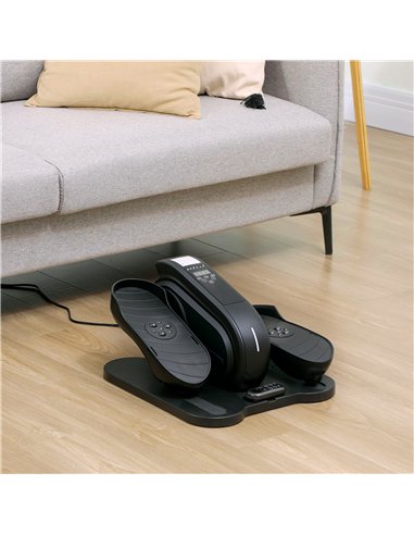 SPORTNOW Under Desk Elliptical Machine, Seated Pedal Exerciser, Mini Elliptical Trainer with LCD Monitor, Remote Control and 10 