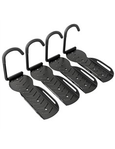 SPORTNOW 4 Pack Bike Rack, Wall Mounted Bicycle Hanger Hook, Foldable Garage Bike Wall Rack, Bicycle Storage Holder for Indoor O