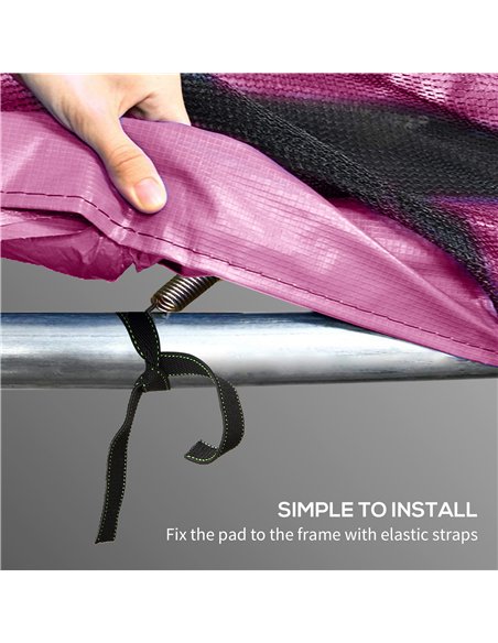SPORTNOW 10FT Trampoline Spring Cover, Plastic Trampoline Pad Replacement with Elastic Cord, Waterproof, UV Resistant and Tear-R - pic 155027 | FastDaddyshop