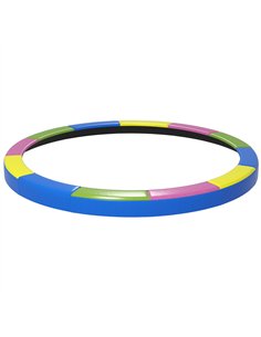 SPORTNOW 12FT Trampoline Spring Cover, Plastic Trampoline Pad Replacement with Elastic Cord, Waterproof, UV Resistant and Tear-R