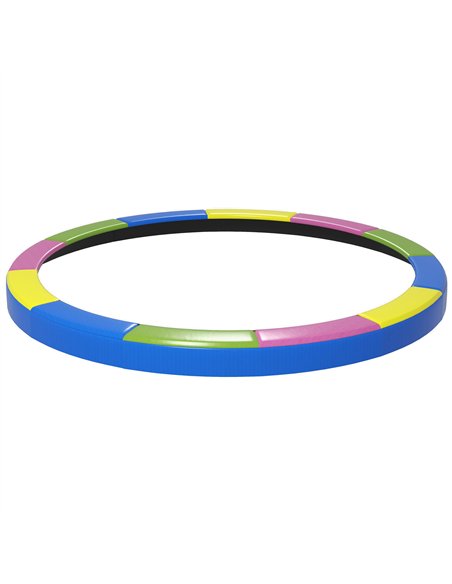 SPORTNOW 12FT Trampoline Spring Cover, Plastic Trampoline Pad Replacement with Elastic Cord, Waterproof, UV Resistant and Tear-R - pic 155031 | FastDaddyshop