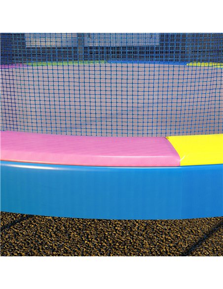 SPORTNOW 12FT Trampoline Spring Cover, Plastic Trampoline Pad Replacement with Elastic Cord, Waterproof, UV Resistant and Tear-R - pic 155038 | FastDaddyshop