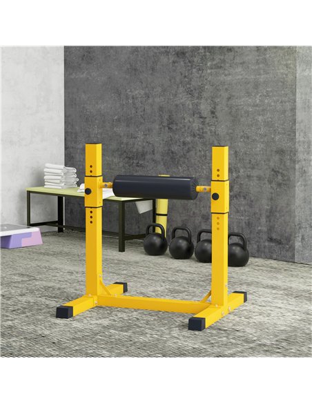 SPORTNOW Bulgarian Split Squat Stand, 12-Level Adjustable Single Leg Squat Machine with Foam Roller and Anti-Slip Pads for Lower - pic 155041 | FastDaddyshop