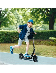 AIYAPLAY Kids Scooter with Four-Level Adjustable Handlebar, Dual Brake System, 200mm Wheels, ABEC-7 Bearings, Black 2