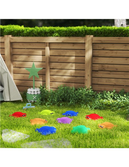 AIYAPLAY 9 PCS Balance Stepping Stones with Non-slip Edge, Indoor Outdoor Obstacle Courses for Kids Ages 3-8 Years, Multicoloure - pic 155119 | FastDaddyshop