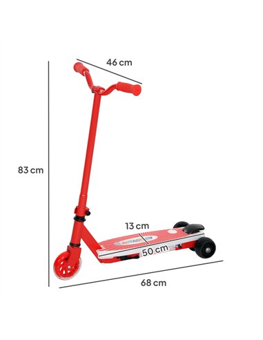 AIYAPLAY Electric Scooter for Kids Ages 4-7, with Auxiliary Rear Wheels, Flashing LED Light and Electric Brake, Kids Electric Sc