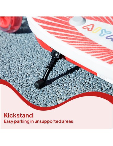 AIYAPLAY Electric Scooter for Kids Ages 4-7, with Auxiliary Rear Wheels, Flashing LED Light and Electric Brake, Kids Electric Sc