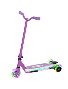 AIYAPLAY Electric Scooter for Kids Ages 4-7, with Auxiliary Rear Wheels, Flashing LED Light and Electric Brake, Kids Electric Sc