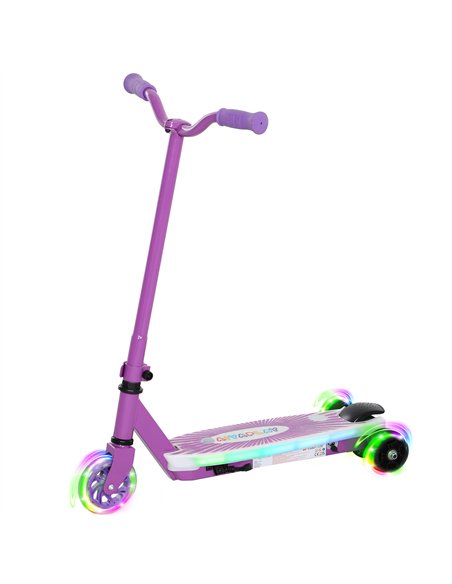 AIYAPLAY Electric Scooter for Kids Ages 4-7, with Auxiliary Rear Wheels, Flashing LED Light and Electric Brake, Kids Electric Sc - pic 155130 | FastDaddyshop