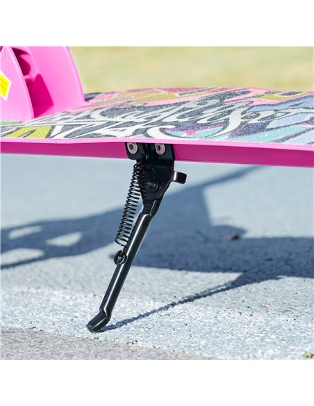 AIYAPLAY Foldable Kids Scooter with Adjustable Handlebar, 200mm Big Wheel, Rear Fender Brake, for Ages 6-12 Years, Pink - pic 155146 | FastDaddyshop