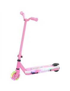 AIYAPLAY Electric Scooter for Kids Ages 4-7, with Auxiliary Rear Wheels, Flashing LED Light and Electric Brake, Kids Electric Sc