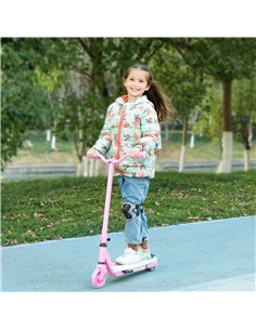 AIYAPLAY Electric Scooter for Kids Ages 4-7, with Auxiliary Rear Wheels, Flashing LED Light and Electric Brake, Kids Electric Sc 2