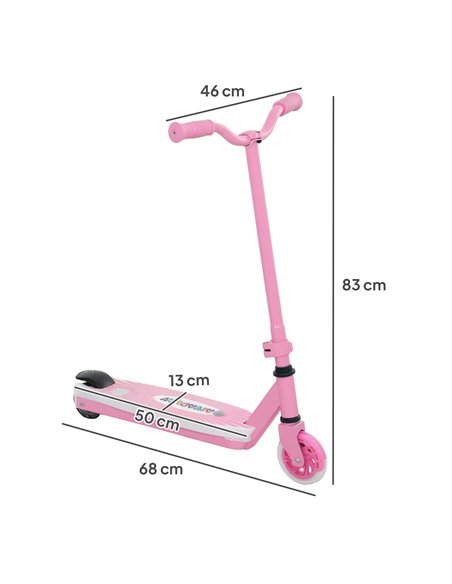 AIYAPLAY Electric Scooter for Kids Ages 4-7, with Auxiliary Rear Wheels, Flashing LED Light and Electric Brake, Kids Electric Sc - pic 155150 | FastDaddyshop