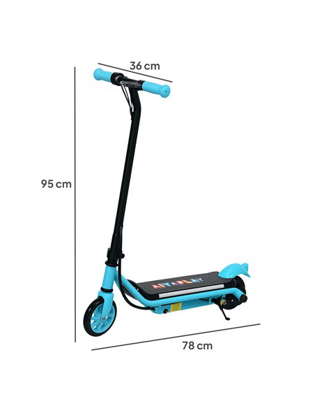 AIYAPLAY Electric Scooter for Kids Ages 6-14, with Dual Brakes, Flash Wheel and Colourful Light, Kids Electric Scooter E Scooter - pic 155168 | FastDaddyshop