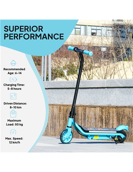 AIYAPLAY Electric Scooter for Kids Ages 6-14, with Dual Brakes, Flash Wheel and Colourful Light, Kids Electric Scooter E Scooter - pic 155172 | FastDaddyshop