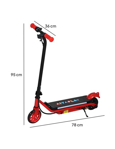 AIYAPLAY Electric Scooter for Kids Ages 6-14, with Dual Brakes, Flash Wheel and Colourful Light, Kids Electric Scooter E Scooter - pic 155177 | FastDaddyshop