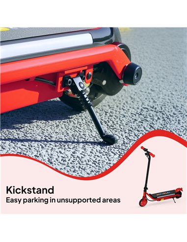 AIYAPLAY Electric Scooter for Kids Ages 6-14, with Dual Brakes, Flash Wheel and Colourful Light, Kids Electric Scooter E Scooter