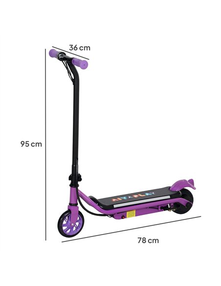AIYAPLAY Electric Scooter for Kids Ages 6-14, with Dual Brakes, Flash Wheel and Colourful Light, Kids Electric Scooter E Scooter - pic 155186 | FastDaddyshop