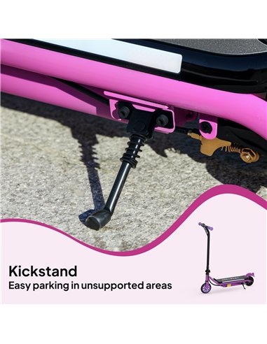 AIYAPLAY Electric Scooter for Kids Ages 6-14, with Dual Brakes, Flash Wheel and Colourful Light, Kids Electric Scooter E Scooter
