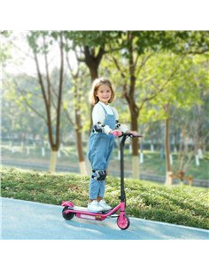 AIYAPLAY Electric Scooter for Kids Ages 6-14, with Dual Brakes, Flash Wheel and Colourful Light, Kids Electric Scooter E Scooter 2