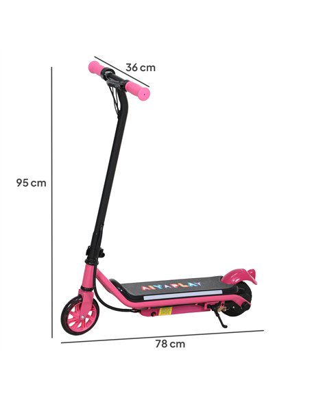 AIYAPLAY Electric Scooter for Kids Ages 6-14, with Dual Brakes, Flash Wheel and Colourful Light, Kids Electric Scooter E Scooter - pic 155195 | FastDaddyshop