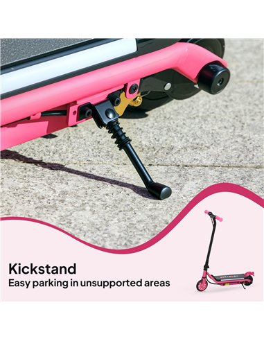 AIYAPLAY Electric Scooter for Kids Ages 6-14, with Dual Brakes, Flash Wheel and Colourful Light, Kids Electric Scooter E Scooter
