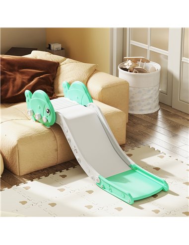 AIYAPLAY Kids Sofa Slide with 130cm Extended Length, HDPE Toddler Slide for Sofa, Bed, Stairs, Easy Assemble & Storage, Green