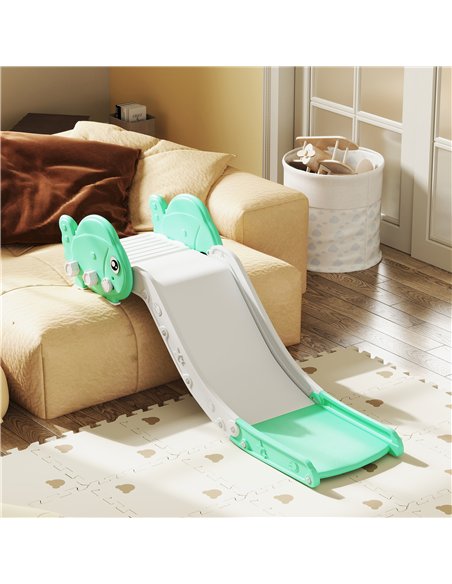 AIYAPLAY Kids Sofa Slide with 130cm Extended Length, HDPE Toddler Slide for Sofa, Bed, Stairs, Easy Assemble & Storage, Green - pic 155308 | FastDaddyshop