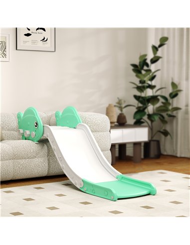 AIYAPLAY Kids Sofa Slide with 130cm Extended Length, HDPE Toddler Slide for Sofa, Bed, Stairs, Easy Assemble & Storage, Green