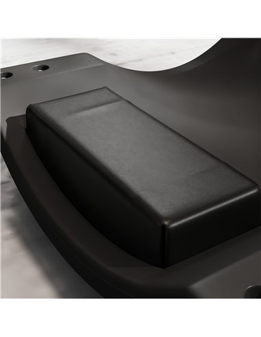 DURHAND Mechanic Vehicle Creeper, Under-Car Rolling Crawler Board, with Headrest, Wheels, Black