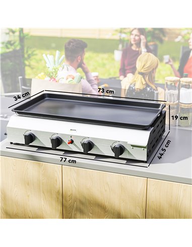 Outsunny Four Burner Portable Gas Grill
