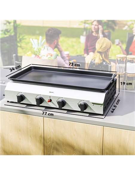 Outsunny Four Burner Portable Gas Grill - pic 155366 | FastDaddyshop