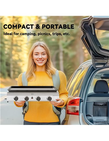 Outsunny Four Burner Portable Gas Grill