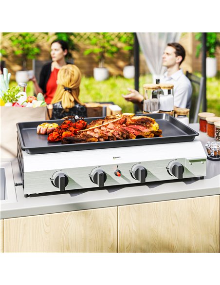 Outsunny Four Burner Portable Gas Grill - pic 155371 | FastDaddyshop