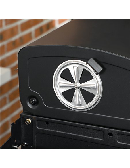Outsunny Dual Fuel BBQ Grill - Black - pic 155444 | FastDaddyshop