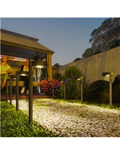 Outsunny Solar Lights Outdoor Garden Stake 8 Pack Pathway Lighting, Solar Stake Lights with Auto On/Off LED, IP44 Waterproof Pla 2