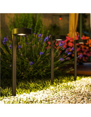 Outsunny Solar Lights Outdoor Garden Stake 8 Pack Pathway Lighting, Solar Stake Lights with Auto On/Off LED, IP44 Waterproof Pla