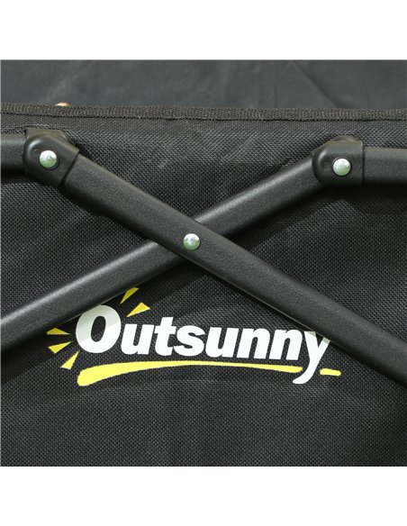 Outsunny 41L Festival Trolley on Wheels, Small Garden Folding Trolley Cart, 60kg Heavy Duty Collapsible Folding Wagon with Adjus - pic 155741 | FastDaddyshop