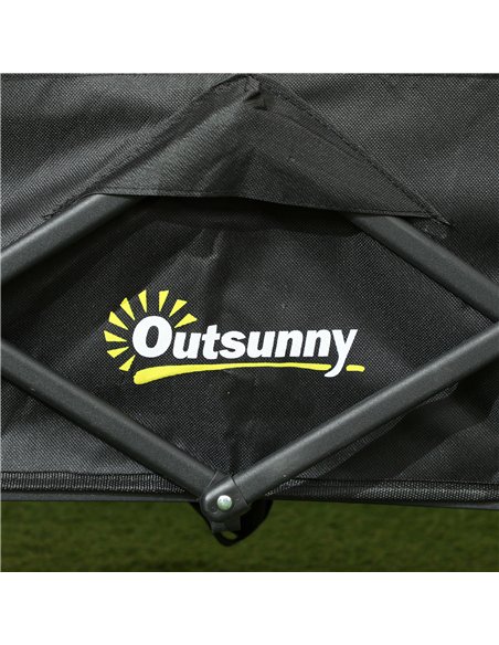 Outsunny 62L Festival Trolley on Wheels, Garden Folding Trolley Cart, 120kg Heavy Duty Collapsible Folding Wagon with Adjustable - pic 155750 | FastDaddyshop