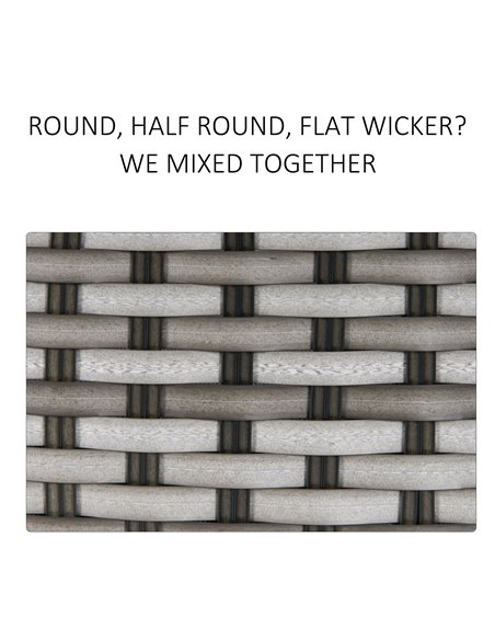 Outsunny 4-Seater PE Rattan Wicker Sofa Set Outdoor Conservatory Furniture Lawn Patio Coffee Table w/ Cushion - Grey - pic 15581 | FastDaddyshop