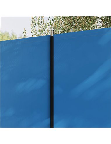 Outsunny 5 Pole Camping Windbreaks, Beach Wind Shield Shelter with Carry Bag and Steel Poles, Outdoor Caravan Privacy Shield, 54