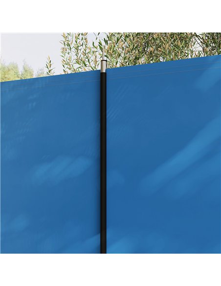 Outsunny 5 Pole Camping Windbreaks, Beach Wind Shield Shelter with Carry Bag and Steel Poles, Outdoor Caravan Privacy Shield, 54 - pic 155821 | FastDaddyshop