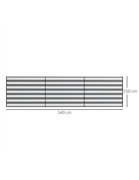 Outsunny 5 Pole Camping Windbreaks, Beach Wind Shield Shelter with Carry Bag and Steel Poles, Outdoor Caravan Privacy Shield, 54 - pic 155825 | FastDaddyshop